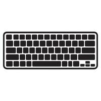Versatile Illustration of Keyboard Silhouette vector