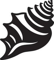Stunning Conch Shell Silhouette Design vector