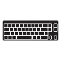 High Quality Computer Keyboard Silhouette Image vector