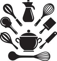Modern Kitchen Utensil Graphics for Innovative Artworks vector