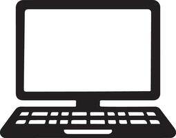 Unique Computer Silhouette Art Creations vector