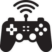 Unique Gaming Console Silhouette for Graphic Design vector