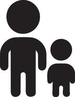 Versatile Brother Silhouette for Various Uses vector