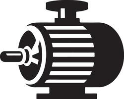 Modern Electric Motor Silhouette Design for Branding vector