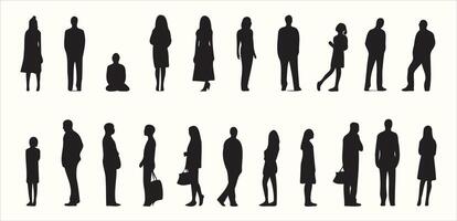 Simple Human Silhouette Illustrations for All Occasions vector