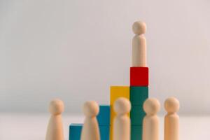 Effective leadership in business requires team to work together towards common idea, guiding them in different direction to achieve success and stand out from competition. power, professional. photo