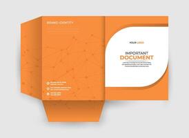 Presentation folder template design and modern layout Folder design, cover for catalog, brochures, Annual template vector