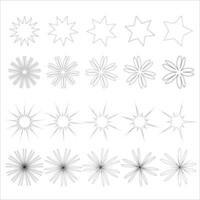 Abstract shapes design elements, decorative elements,outline design elements vector