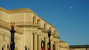 The Washington DC city view with the old architectures in autumn photo