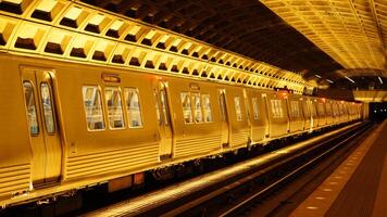 One of subway station view in the city of the Washington DC photo