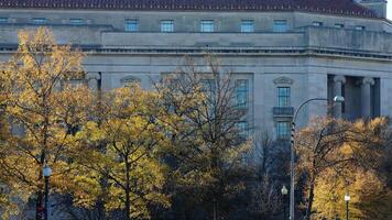The beautiful Wshington DC city view in autumn photo