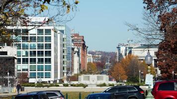 The beautiful Wshington DC city view in autumn photo