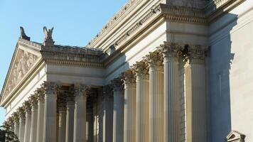 The Washington DC city view with the old architectures in autumn photo