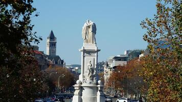 The beautiful Wshington DC city view in autumn photo