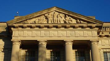 The Washington DC city view with the old architectures in autumn photo