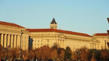 The beautiful Wshington DC city view in autumn photo