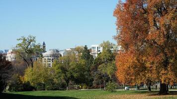 The beautiful Wshington DC city view in autumn photo
