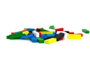 wood block for kid's learning activity photo