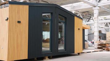 Development of new prefabricated modular wooden houses video