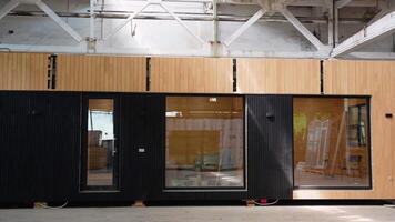 Prefabricated mobile modular container house in factory video