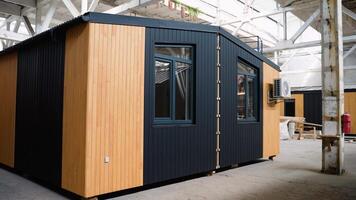 Exhibition of new mobile prefabricated modular house video