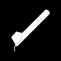 'Canting' Silhouette, Canting is a pen-like tool used to apply liquid hot wax in the batik-making process in Indonesia, more precisely 'batik tulis' or hand-drawn batik. Batik is from Indonesia. vector