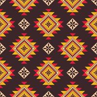 Navajo and Aztec inspired tribal design, seamless and ideal for luxurious home decor, wallpaper, and textile patterns. The earthy colors geometric motifs bring timeless elegance to modern spaces vector