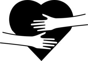 A heart enveloped by hands, a reminder of the need for proactive heart care. vector