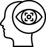 Visualization Line Icon Design vector