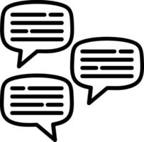 Speech bubble Line Icon Design vector