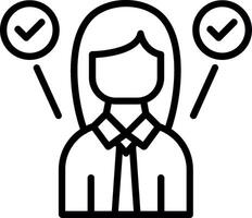 Multitasking Line Icon Design vector