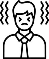 Nervous Line Icon Design vector