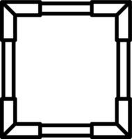 Frame Line Icon Design vector