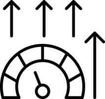 Performance Line Icon Design vector