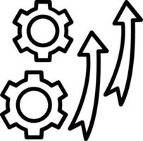 Development Line Icon Design vector