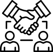 CRM Line Icon Design vector
