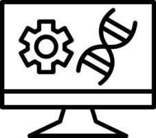 Technology Line Icon Design vector