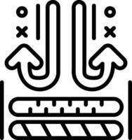 Unbreathable Line Icon Design vector