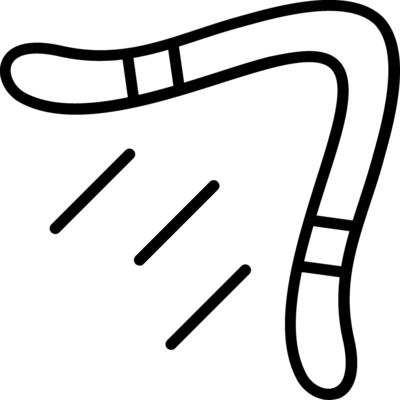 Boomerang Line Icon Design