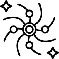 Nebula Line Icon Design vector