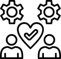 Respect Line Icon Design vector