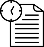 Document Line Icon Design vector