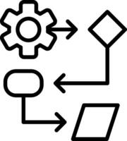 Programming process Line Icon Design vector