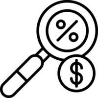 Search Line Icon Design vector