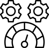 Speed Test Line Icon Design vector