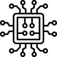 Circuit Line Icon Design vector
