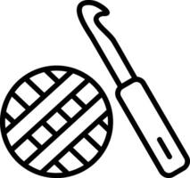 Crochet Line Icon Design vector