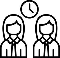 Team Line Icon Design vector