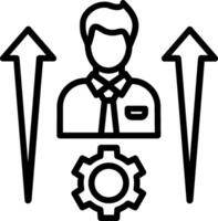 Personal Development Line Icon Design vector