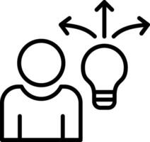 Uncertainty Line Icon Design vector